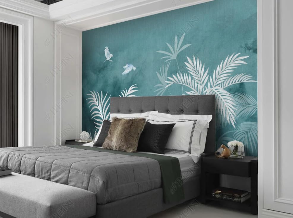 Papier peint intissé feuilles pour masquer les défauts poster mural géant