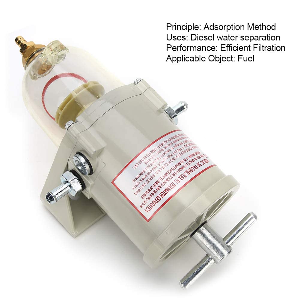 Separador de agua para coche, ensamblaje del separador de agua del filtro de combustible del motor 500FG con junta de tornillo