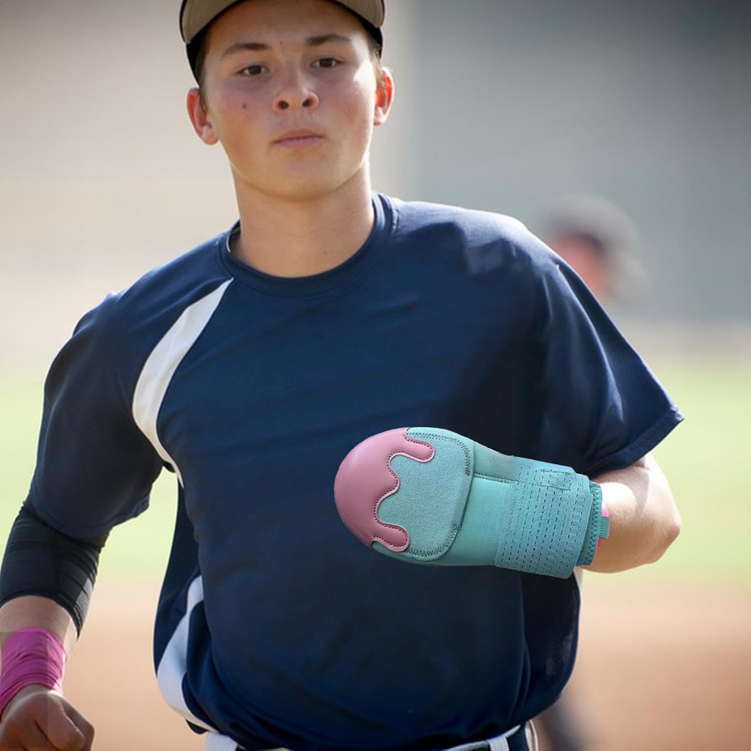 Baseball Sliding Mitt | Adjustable With Compression Strap | Youth Glove | Elastic Mitten for Kids