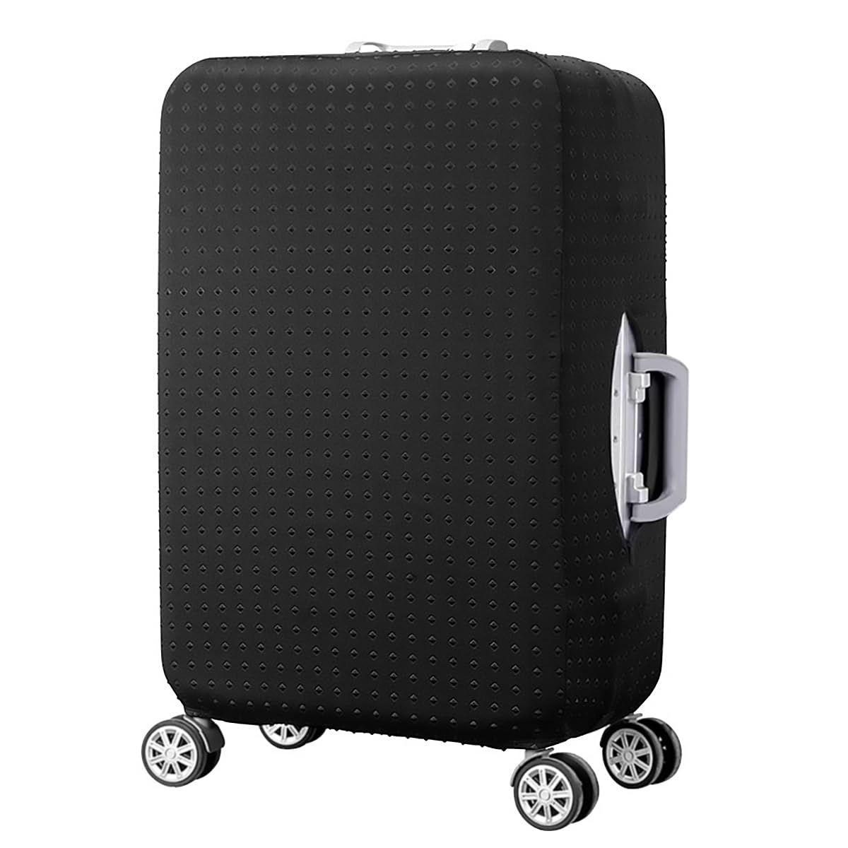 7-Mi Travel Suitcase Protector Trolley case Cover 18″-28″ luggage sleeve protector, Black, L(Fits to 26″-28″ Trolley Case)