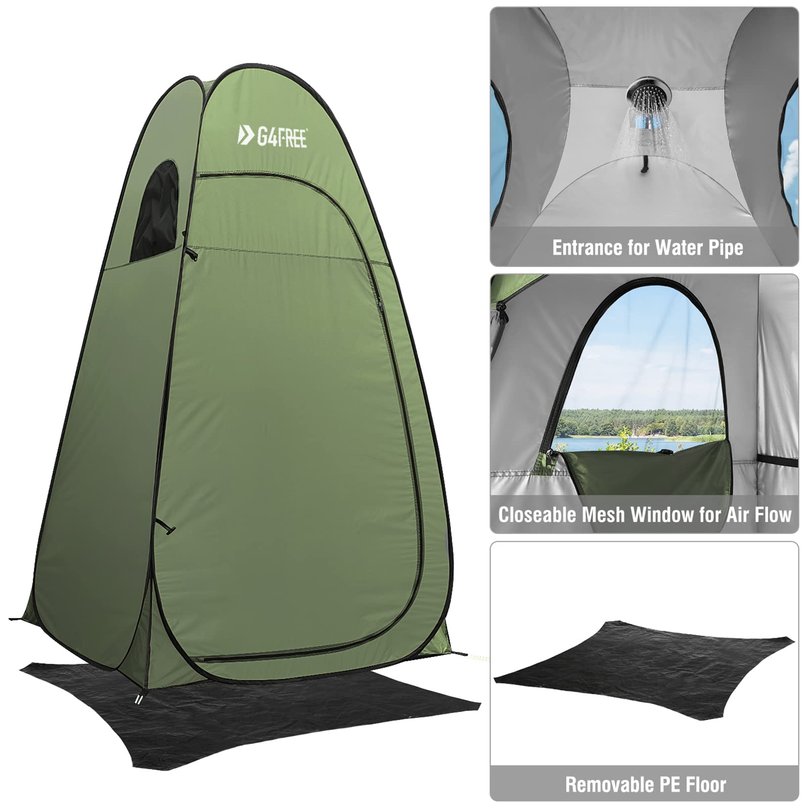 驚きの安さ LUXS Yahoo 店G4Free Large Camping Privacy Shelter Tent, Portable