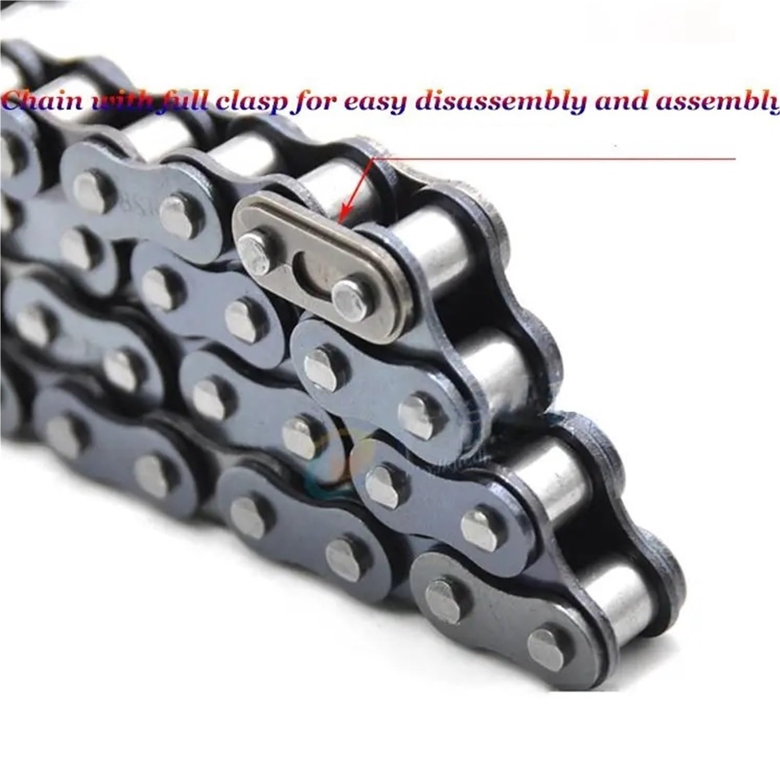 Rollenkette Aus Kohlenstoffstahl Industrielle Rollenkette 06B-1 08B-1 10A-1 12A-1 16A-1 06C-1 08A-1 einreihige Übertragungskette aus Kohlenstoffstahl mit kurzer Teilung, 1,5 m(10A-1)