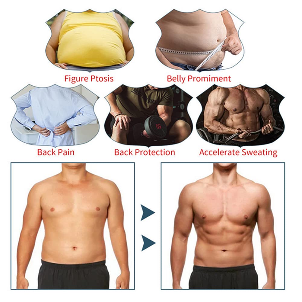 Shapewear Camiseta Reductora Compresión Fajas Moldeadora Reductores Camisas Hombres Adelgazantes Chaleco Deportivo de Pecho Abdomen