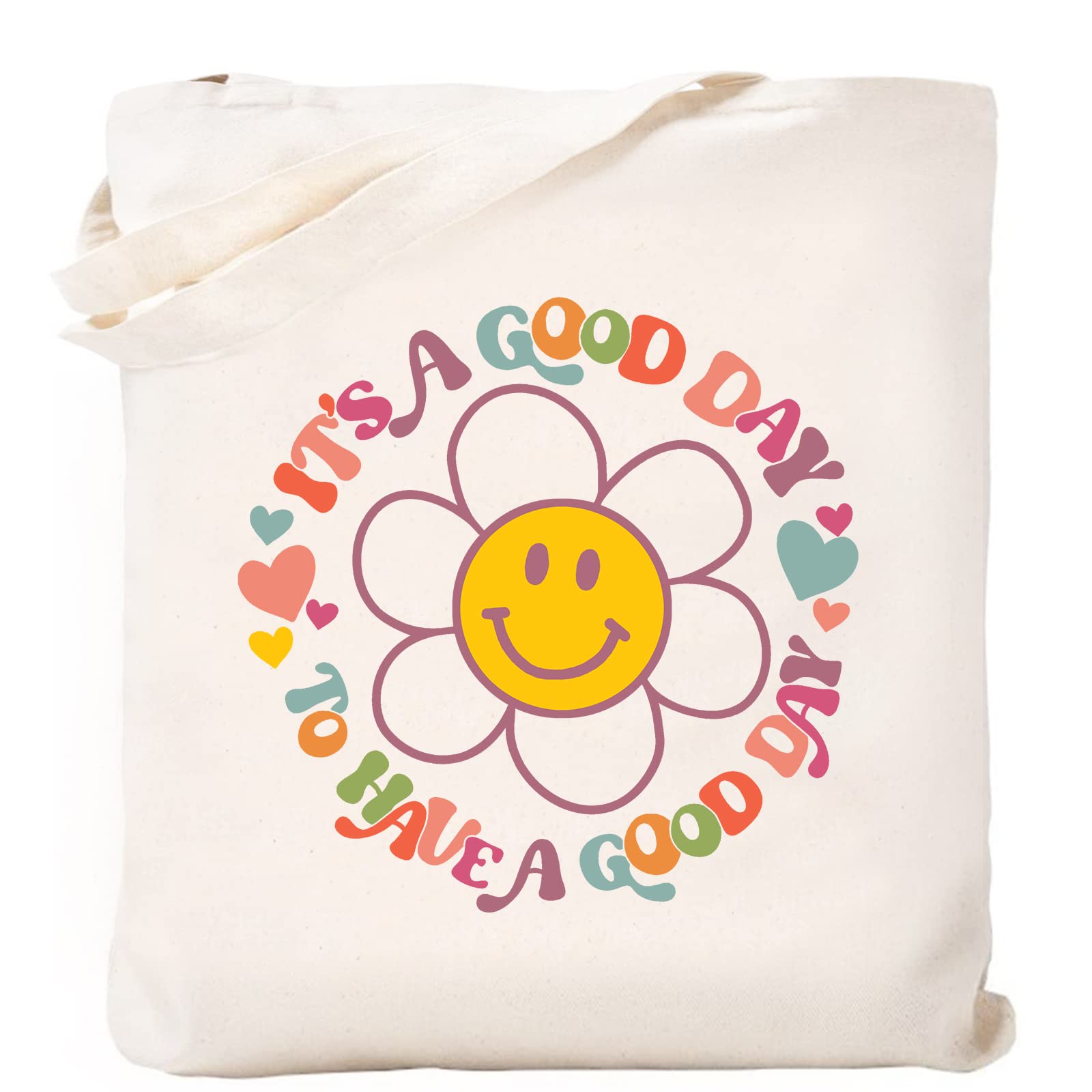 Kimoli Canvas Aesthetic Tote Bag for Women Beach Bag Shopping Bags Shoulder Bag Reusable Grocery Bags