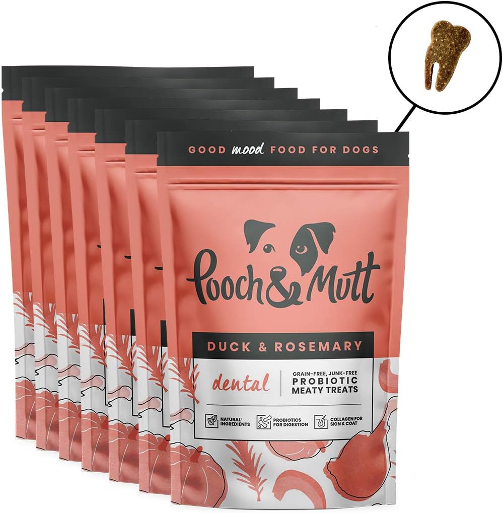 Pooch & Mutt, Teeth & Gums Meaty Treats, Dog Treats Grain Free, for Fresh Breath and Skin Care Duck & Rosemary - Image 3