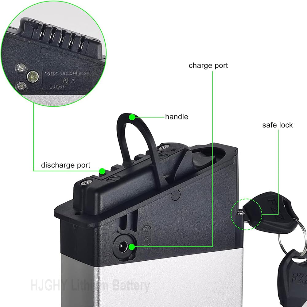 Akumulator do składanego roweru elektrycznego 36 V 10 Ah 13 Ah 15 Ah 16 Ah 17 Ah 48 V 10,4 Ah 12,8 Ah 13,6 Ah 14 Ah Wbudowany akumulator litowo-jonowy do roweru elektrycznego