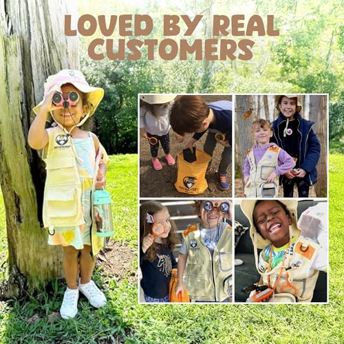 Kids Explorer Kit with Safari Vest, Hat & More - Kids Bug Catching Kit with Adventure Guide & Scavenger Hunt - Cute Dress-Up Zookeeper Costume & Safari Costume for 3-7 Year Old Boys Girls by PATHFINDER PANDAS - Image 7