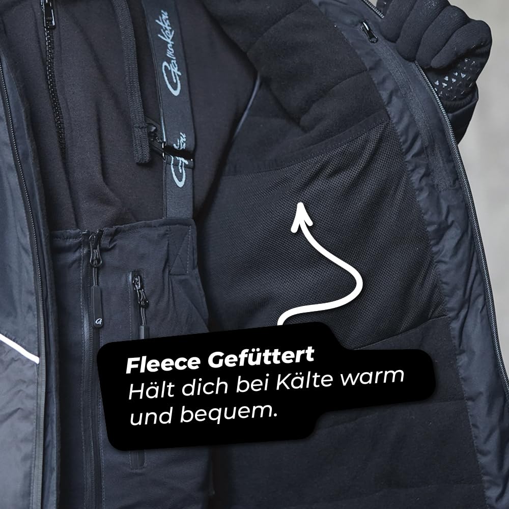 Gamakatsu G-Thermo Pro T140 Thermoanzug - Wasserdichter Winteranzug mit 3M Thinsulate Isolierung und Fleecefutter - Ideal für Winter Outdoor-Aktivitäten, Angeln und Camping