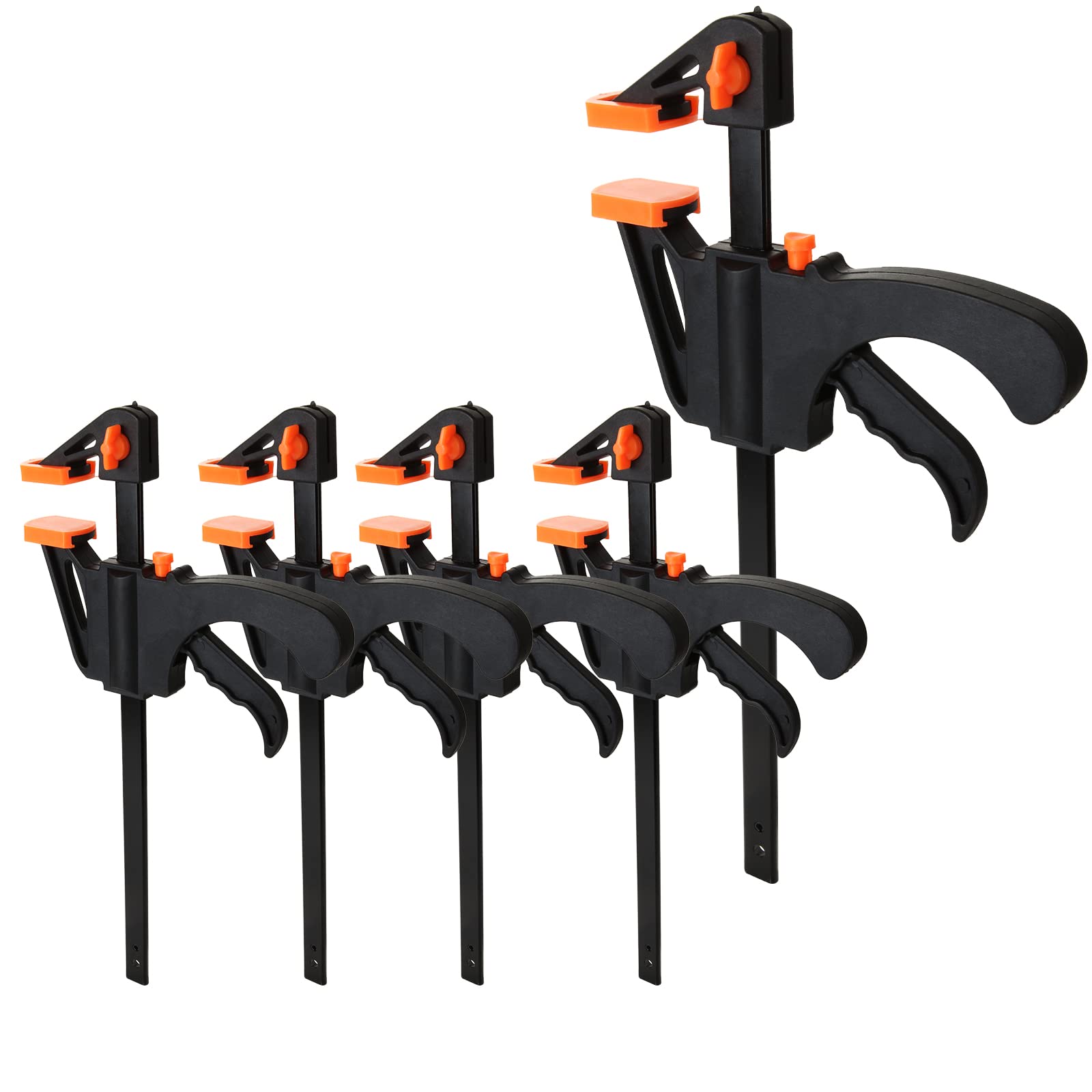 Buy LISHINE 6 Inch Bar Clamps for Woodworking, 5 Pack Quick Grip Clamps