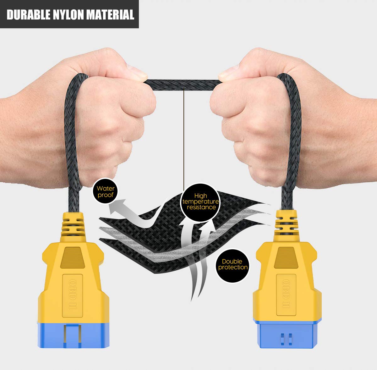 Câble D'extension OBD2 16 Broches Mâle Vers Femelle