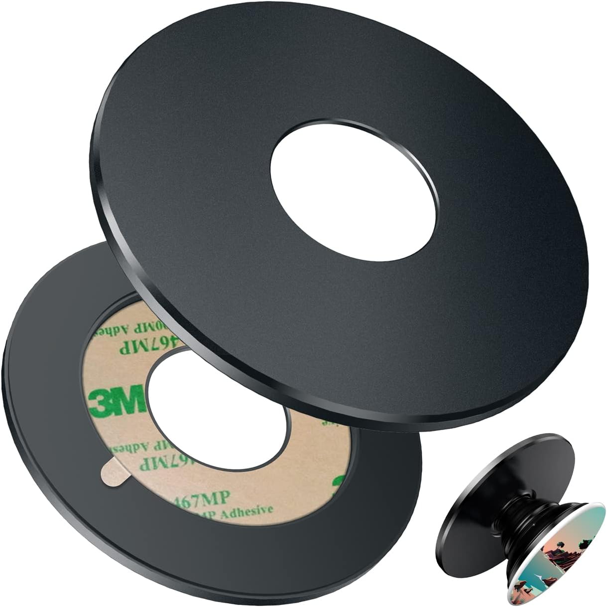 SUPERONE Magnetic Base for P-Socket for MagSafe,【Smoother & Stronger】, Enjoy The DIY for Socket【Base Only】 Super Slim, Remove and Reposition, Fit for iPhone 14 13 12 Pro/Max/Plus/Mini