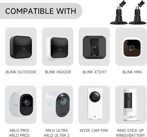 Miniatura 2 de Soporte de pared para cámara Blink Outdoor 4, soporte de pared ajustable de 360 para Blink al aire libre e interior, Blink XT  XT2, sistema de