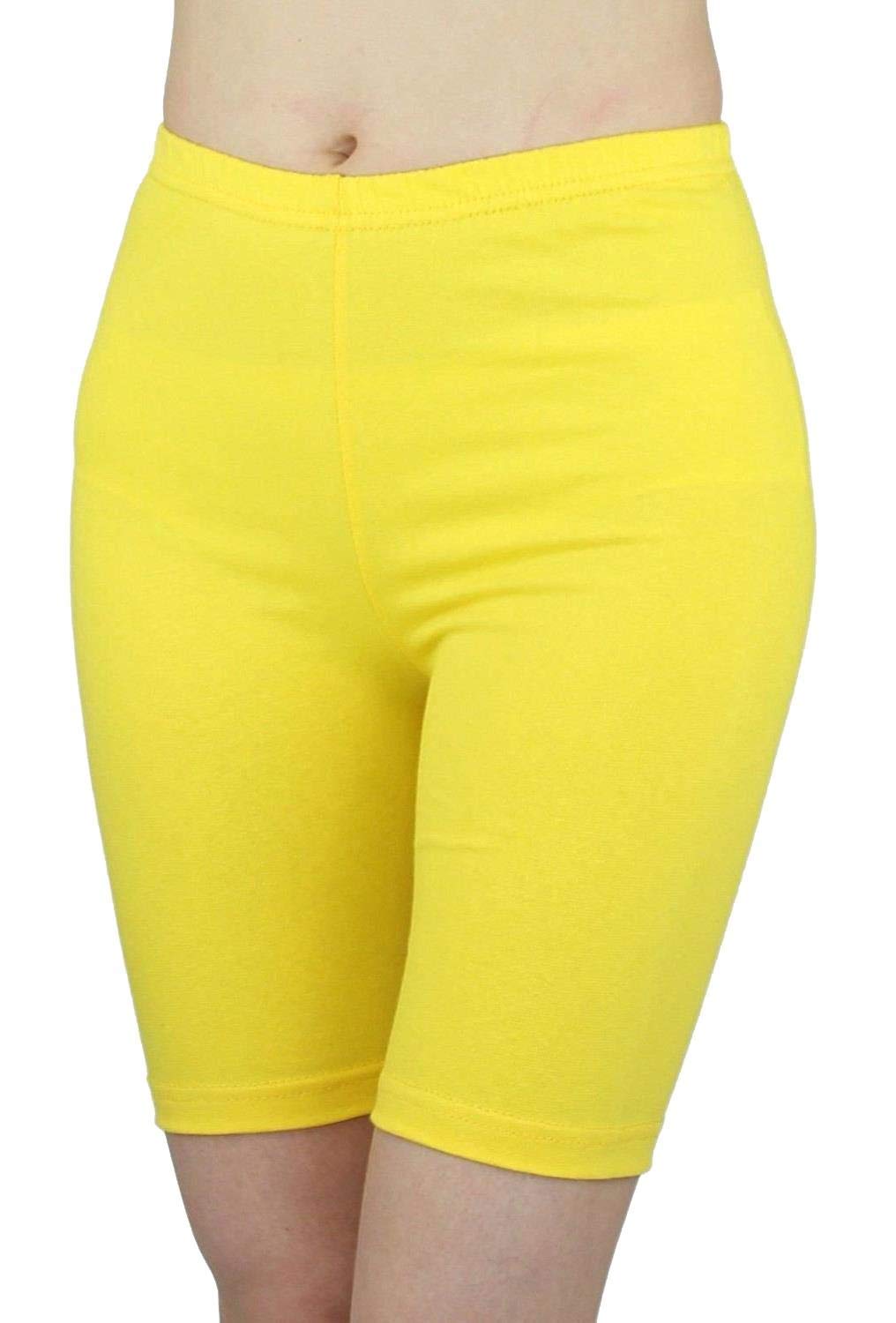 Crazy Girls Girls Yellow Crazy Womens Cycling Shorts, Xxl (Uk 20-22)