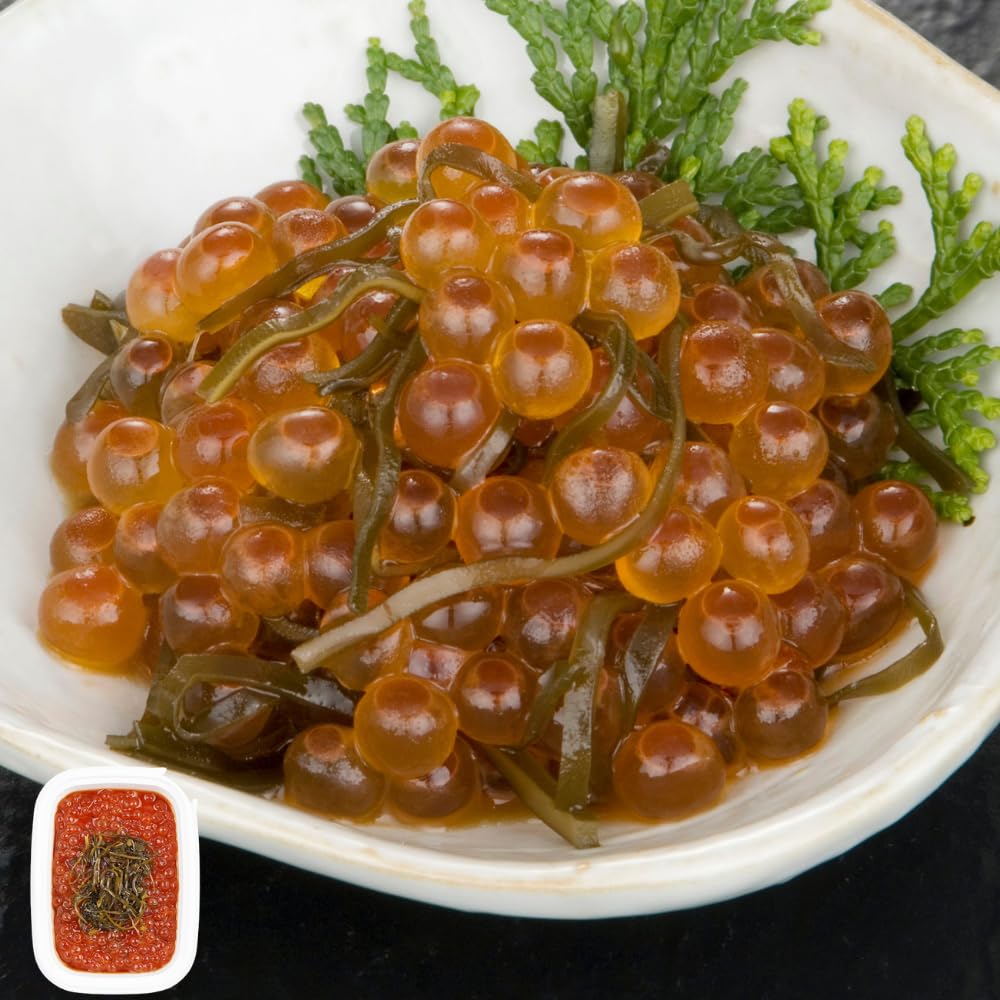 丸鮮道場水産 北海道産 がごめいくら｜北海道産 国産 減塩 いくら いくら醤油漬け がごめ昆布 魚卵 お中元