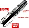 2 Piezas Compatibles para Kia Sonet 2022-2025 Estribo Lateral Paso Nerf Bar Pedal Aluminio LingZhi Plateado (con Soportes) 3