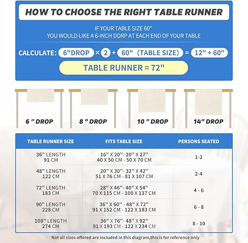 Miniatura 7 de Artoid Mode Camino de mesa azul copo de nieve de Navidad decoración de mesa de comedor de invierno de temporada para fiesta en casa al aire libre 13