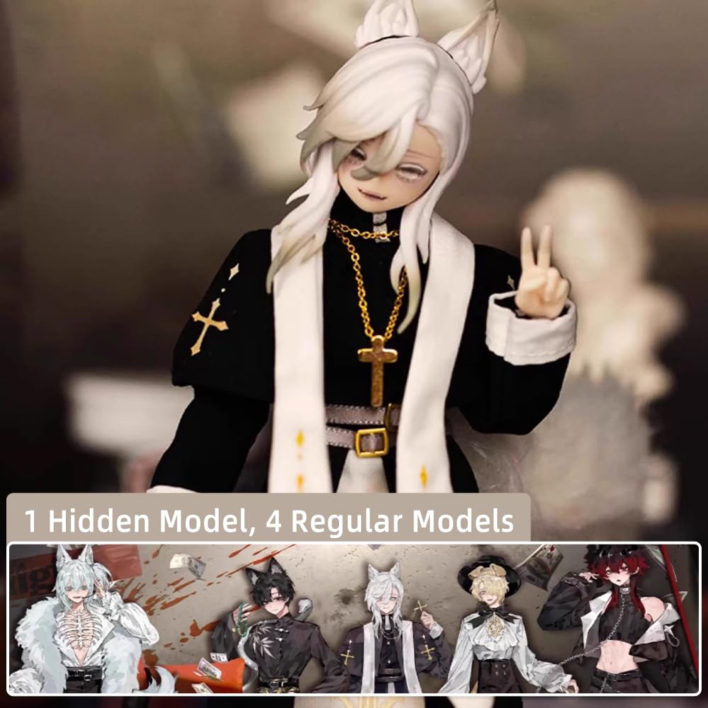 niannyyhouse BJD Blind Box Figuren, Sicily Memories Serie, Kugelgelenk-Puppe mit Kleidung, Actionfigur Sammlerstück (4-tlg)
