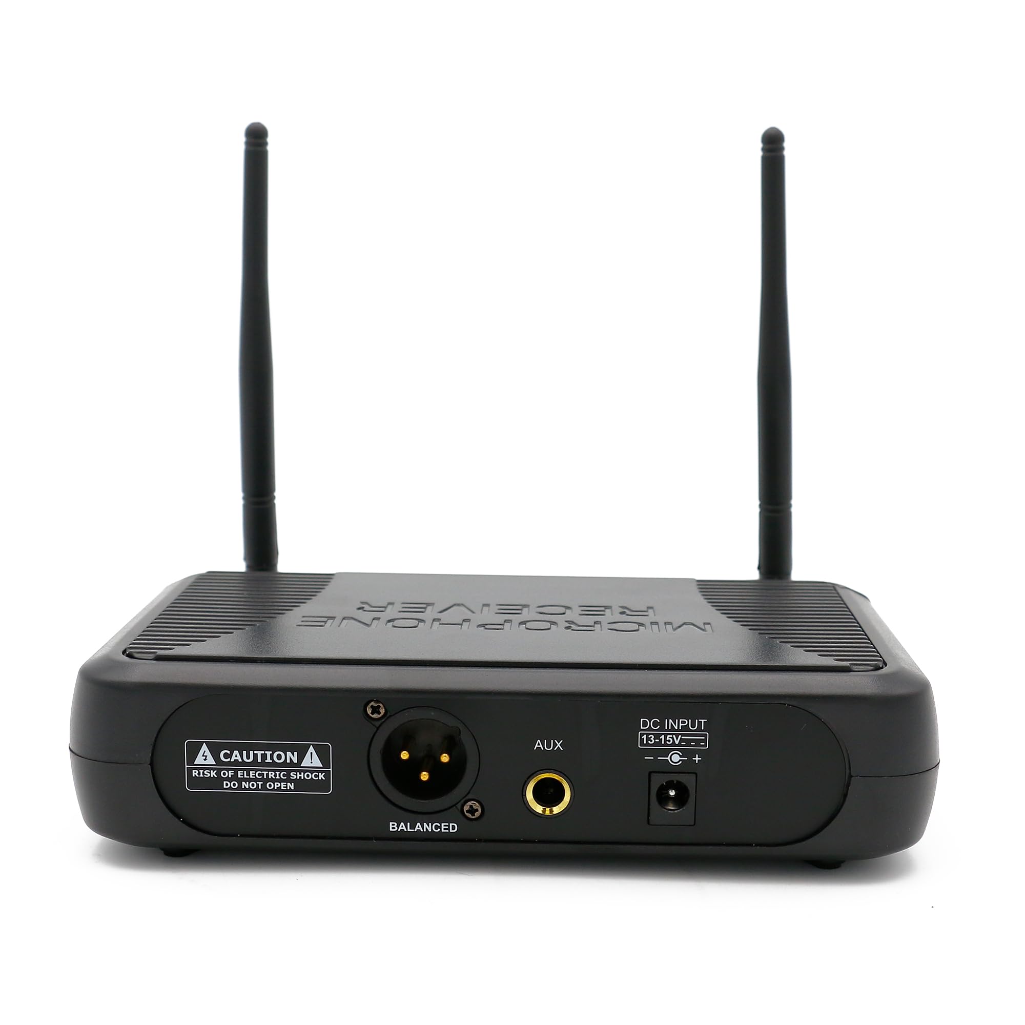Radiomicrofono wireless VHF Due Canali - Doppio Palmare per karaoke domestico, riunioni, feste, ecc. Portata massima 40 mt. (XT402-2P_176)