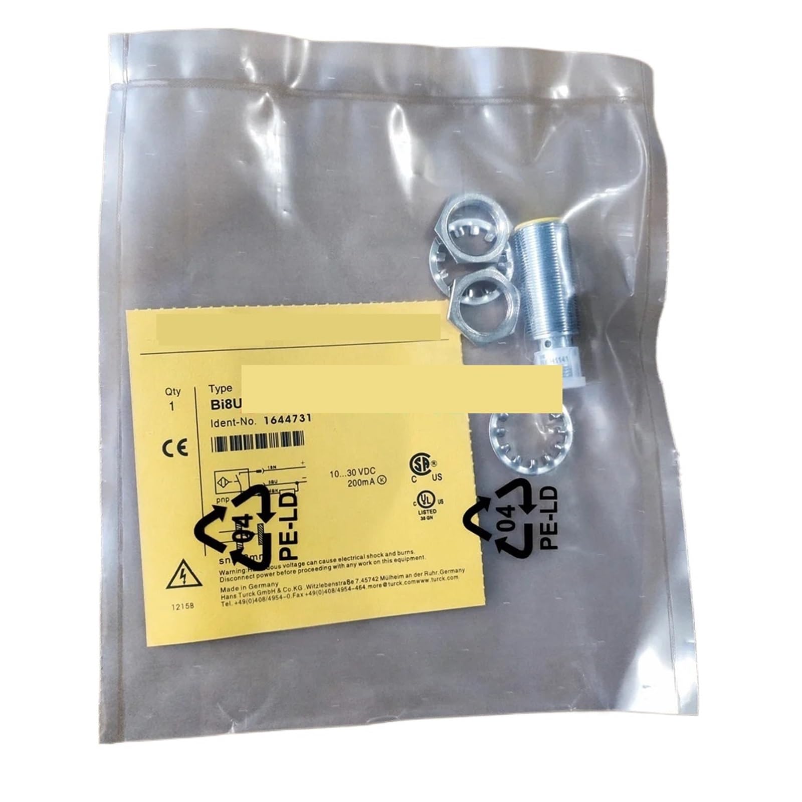 XDDQWSWA 1PC Bi8U-M18-AN6X-H1141 BI8U-M18-AP6X-H1141 Proximity Switch Sensor(Bi8U-M18-AP6X-H1141)