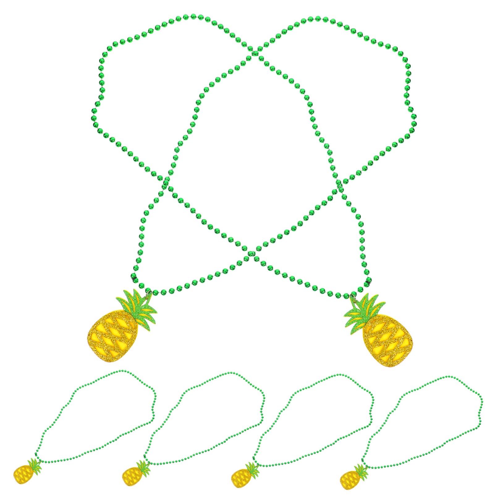 Alipis Tropical Pineapple Necklaces Hawaiian Party Supplies Decorations for Birthday Baby Shower School Carnival Prizes
