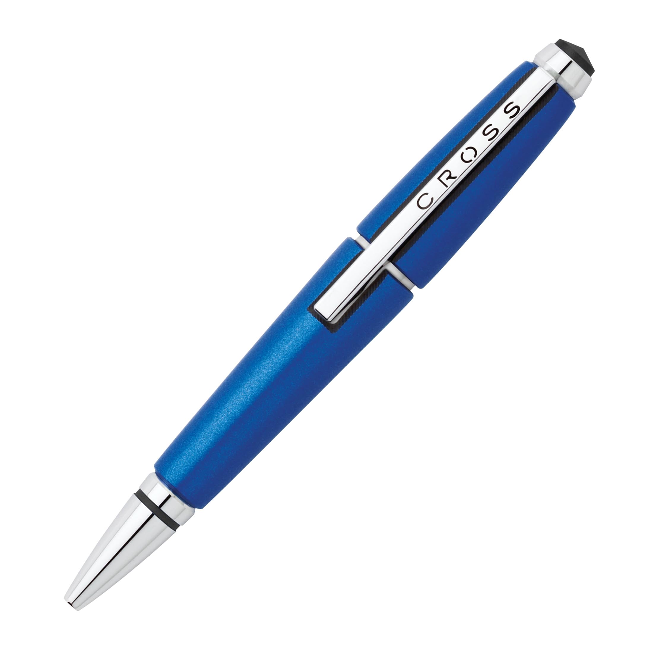 Cross Edge Rollerball (grubość kreski M, kolor wkładu: czarny, do wielokrotnego napełniania, w zestawie pudełko prezentowe premium) niebieski