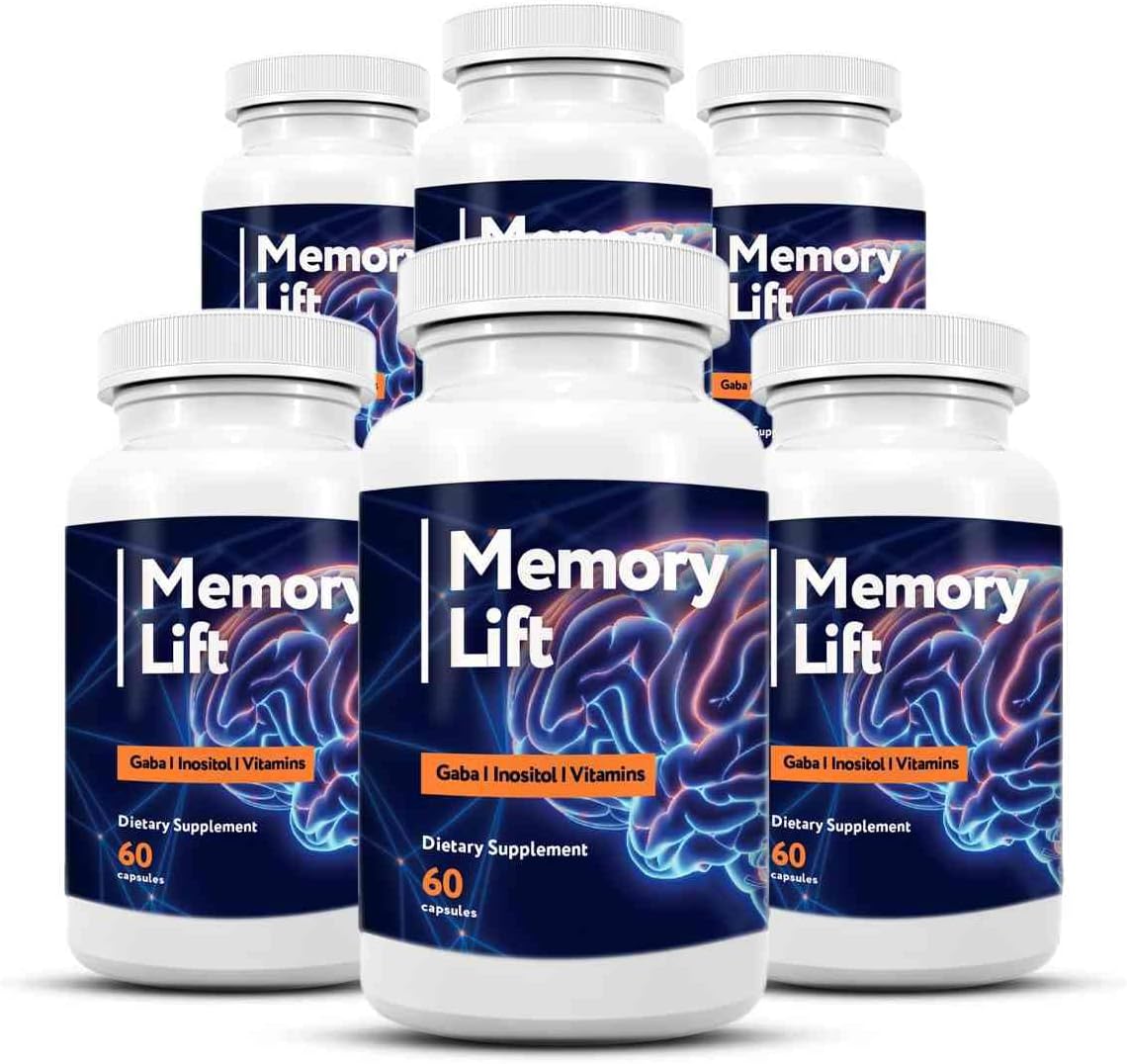 Amazon.com: Memory Lift (6 Pack) Brain Capsules - Natural Cognitive ...