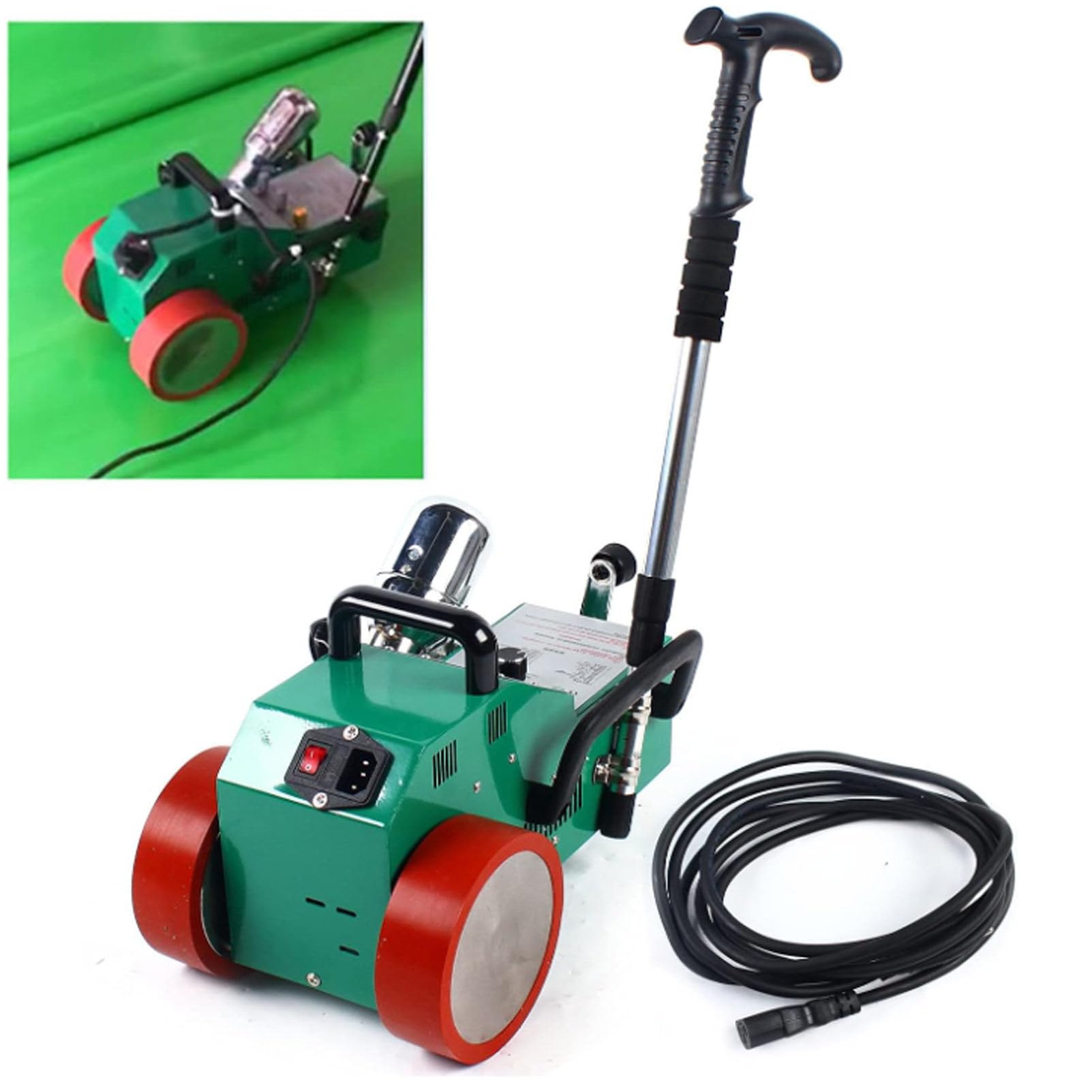 YXYLJOZ PVC Banner Welder Welding Machine, 20-680℃ Auto Heat Jointer for Roofer Hot Air Plastic Fabric Welding with Positioning Function & DC Fan