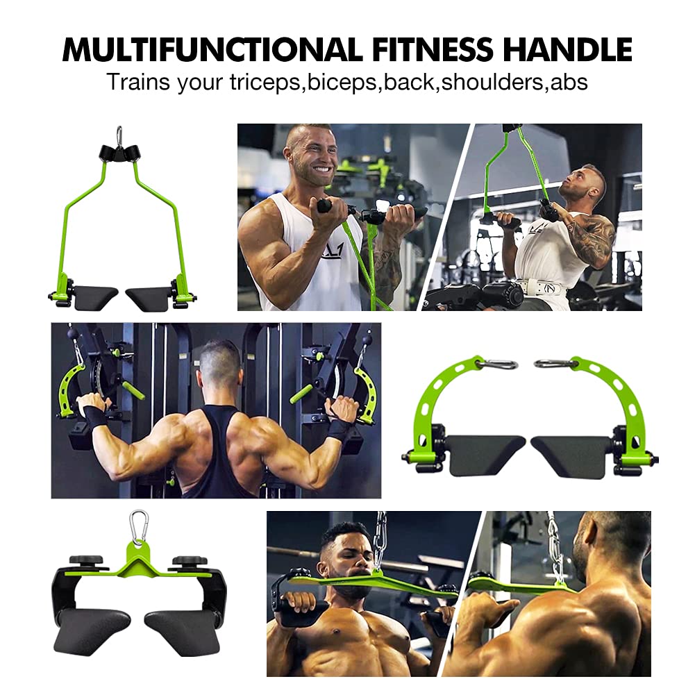 Manopole per Fitness Tricipiti Bicipiti, Sistema di Pulegge LAT Machine Pulley con Attrezzi da Palestra Macchina Multifunzione Palestra per Curl Bicipiti, Allenamento Fitness in Palestra
