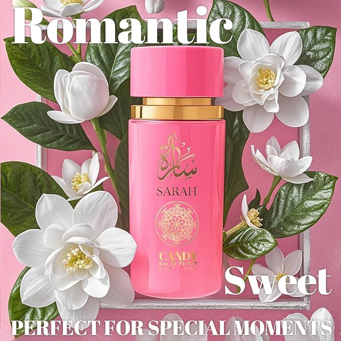 Miniatura 2 de Set de regalo de perfume Valentine Milano y Sarah Candy para mujeres EDP  (3.4oz x2) Set de perfume de fragancia almizclada de vainilla y cítricos