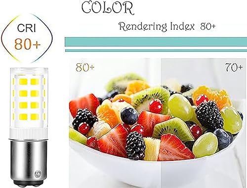 Miniatura 2 de BA15D - Bombilla LED de doble contacto con base de bayoneta de 120 voltios, 4 W, luz diurna 6000 K, bombilla halógena de repuesto de 40 W, LED BA15D