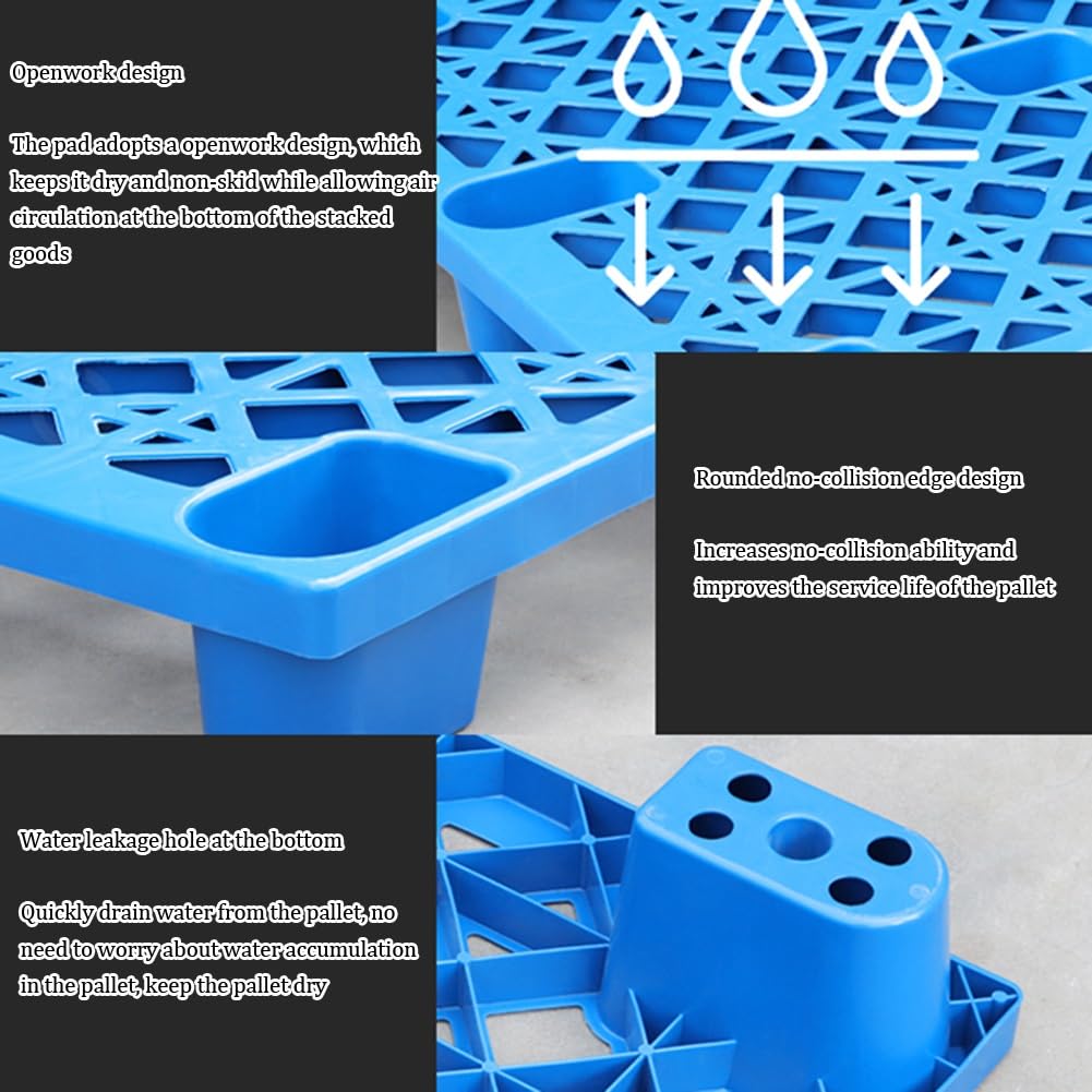 Bastidores de almacenamiento de polietileno de alta densidad de alta resistencia, ligeros y duraderos, solución de almacenamiento para sótano para uso en interiores y exteriores (Rosso 100 x 80 x 14