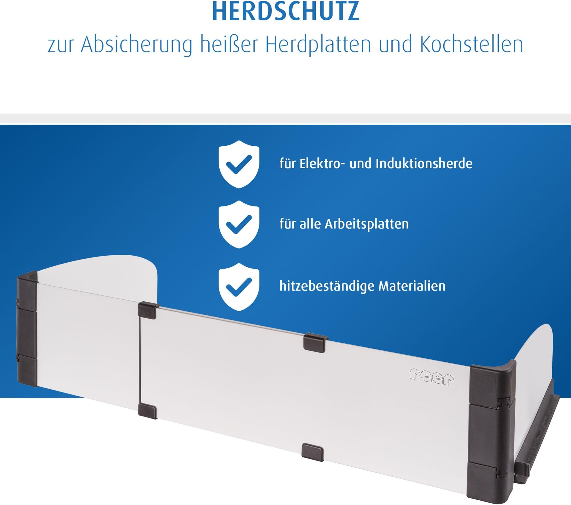 Basic stove protection grille for gluing