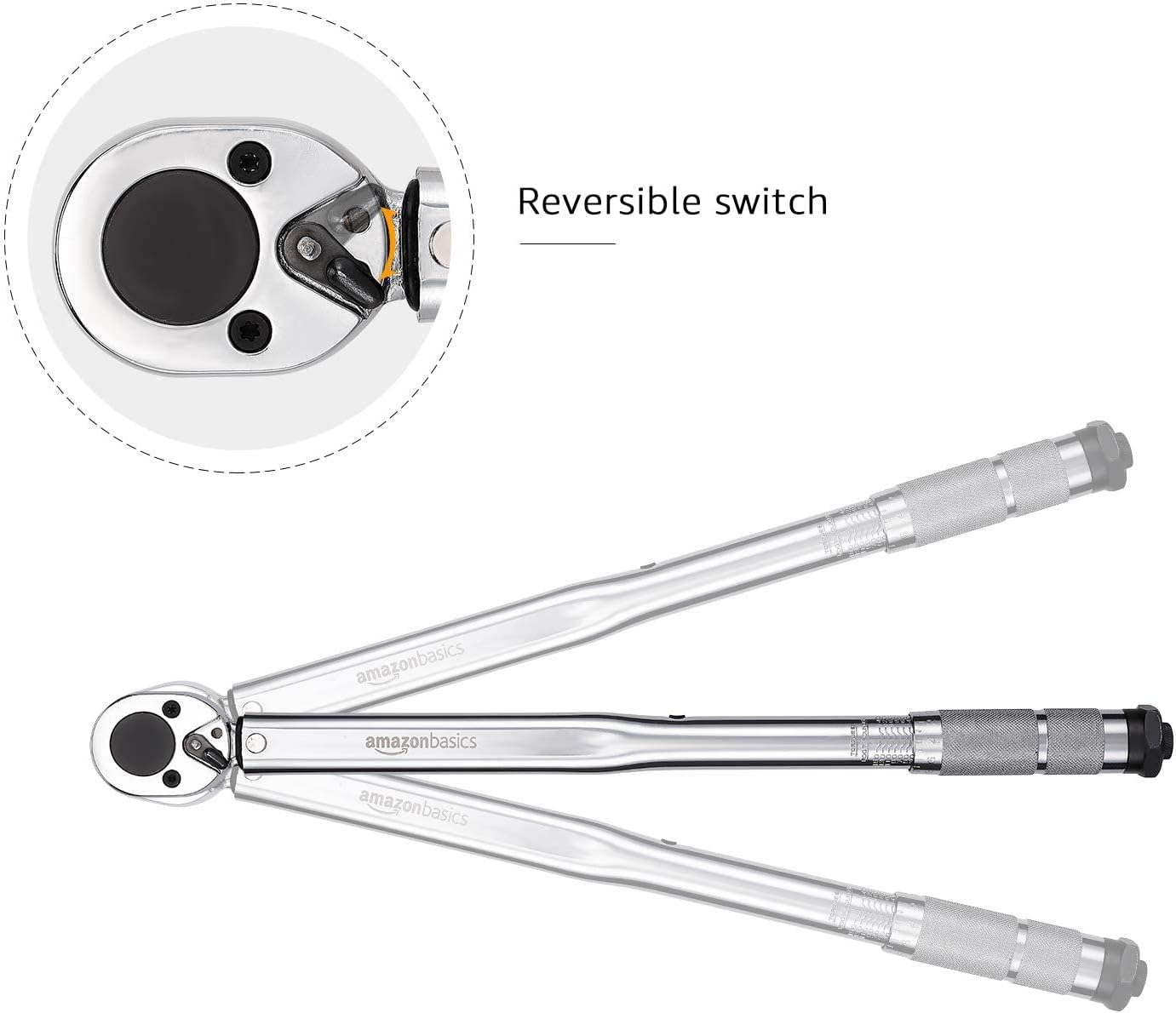 Torque wrench with reversible switch