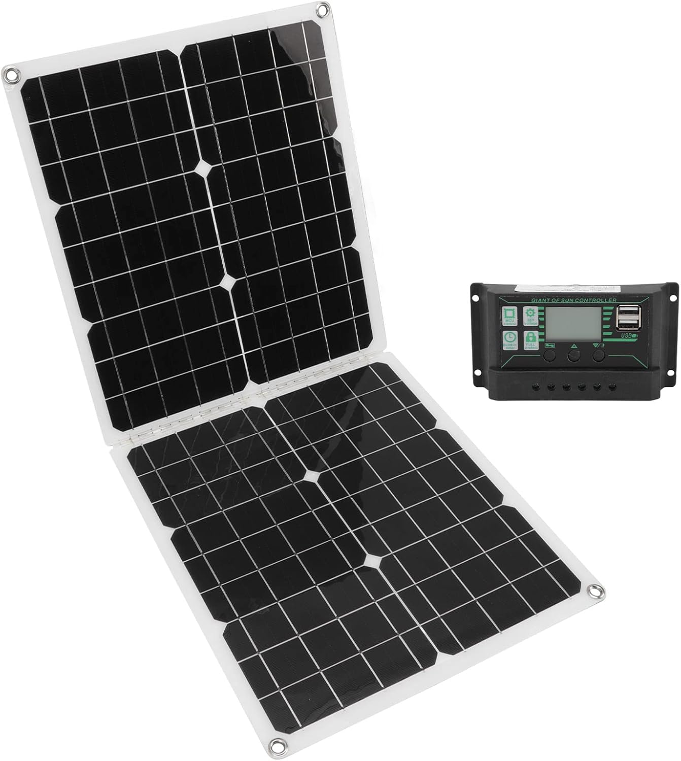 Folding Solar Panels, High Conversion Efficiency 50W 2A