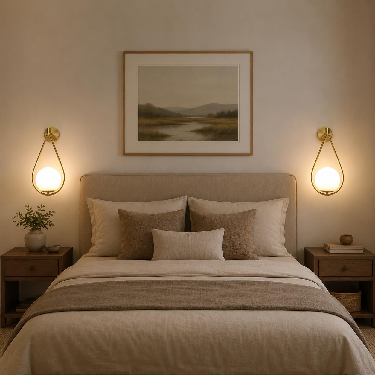 Alpinaluz Aplique de Pared Moderno E27 con Bola de Cristal de 15 cm