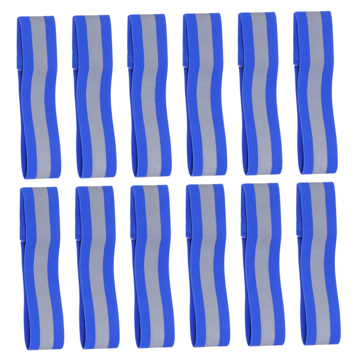 POPETPOP Bracelet Réfléchissant Brassard Reflechissant Coureurs Bracelet LED Brassards Réfléchissants Sécurité Ceinture Nuit Visibilité Elastiques Bracelets Blue