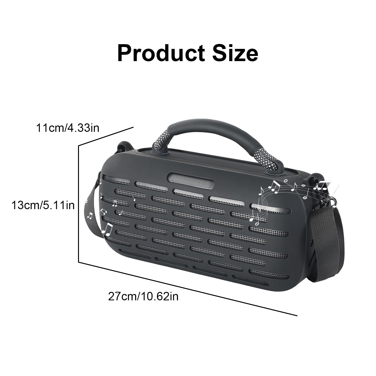 Funda protectora de silicona para altavoces, a prueba de golpes y antideslizante, ligera, ajuste preciso