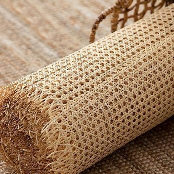 Image of Generic Cane Mat Roll - Bamboo Wood Cane Mat for Furniture Mesh Webbing - Rattan Roll for Basket Chair Cabinet Almirah Decoration - Weaving Furnishing (24 Inch & 5 Feet)
