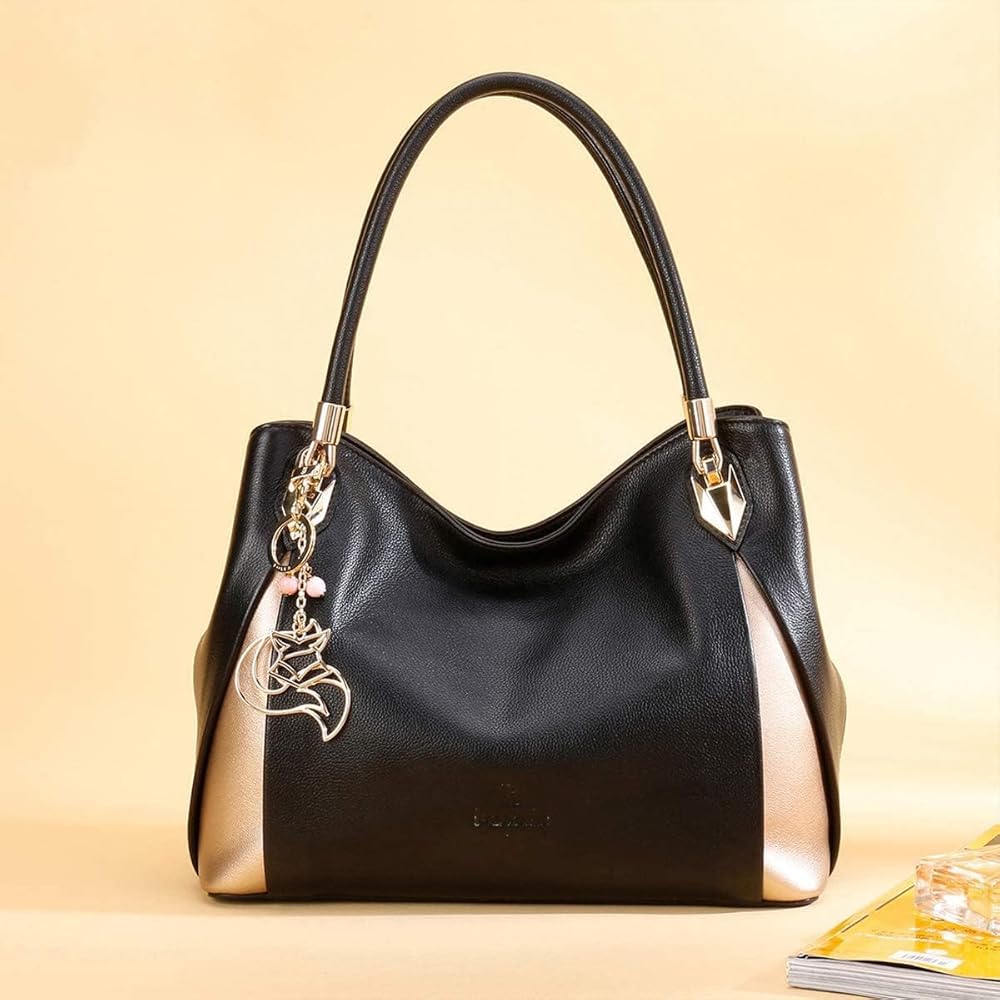 Foxer トートバッグ ブラック ゴールド Foxer トートバッグ ブラック ゴールド