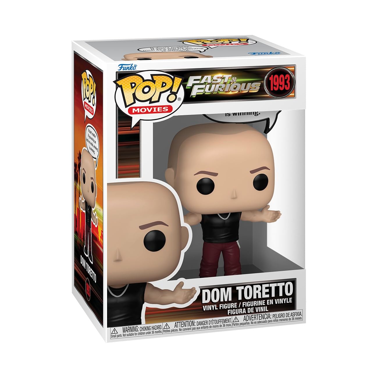 Funko Pop! Sayings: Fast & Furious - Dominic Toretto - Figurine en Vinyle de Collection - Idée Cadeau - Produit Officiel - Jouets pour Enfants et Adultes - Figurine modèle pour collectionneurs