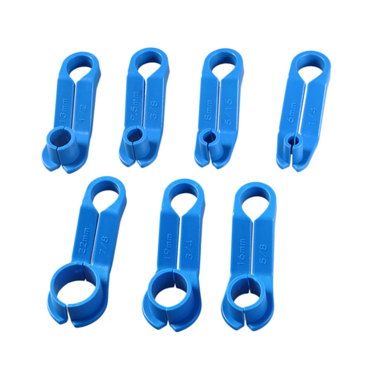 SOESFOUFU 7Pcs Fuel Line Disconnect Tool Kit Versatile Remover for Quick Disconnect Couplings for Automotive Repairs and Maintenance Angled Handles for Tight Spaces