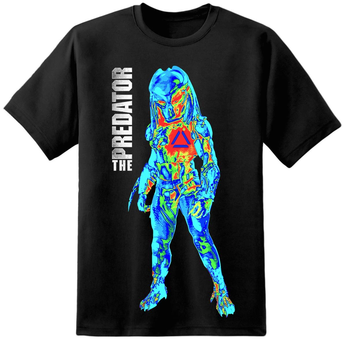 Mens Thermal Predator Movie T Shirt Yautja Xenomorph Aliens Weyland Yutani Nostromo (L) Black