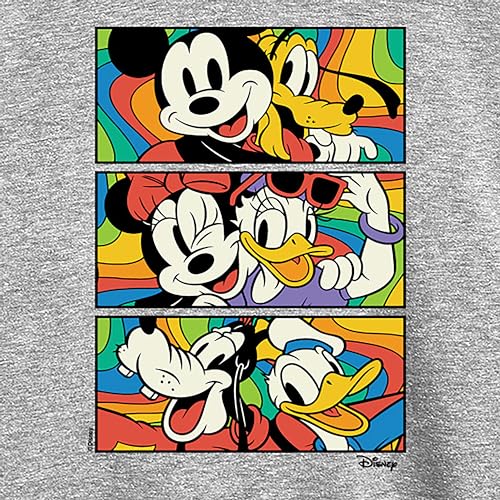 Disney Characters - Mickey & Friends - Retro Blocks - Mickey, Minnie, & Goofy - Toddler & Youth Long Sleeve Graphic T-Shirt3