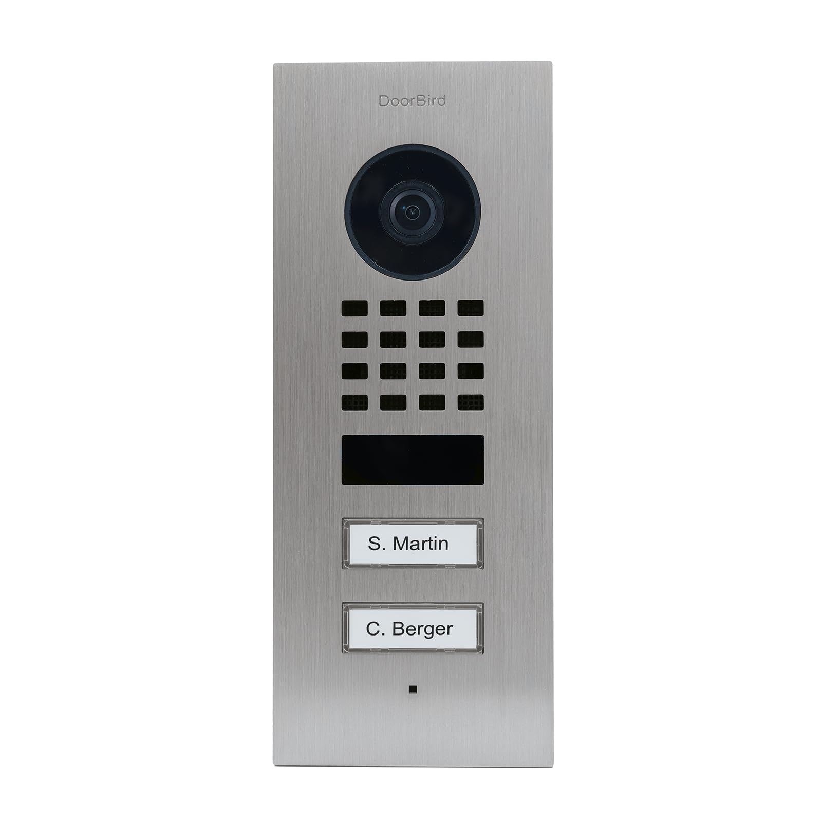 Portier vidéo IP 2 sonnettes encastré - Doorbird D1102V Eau salée