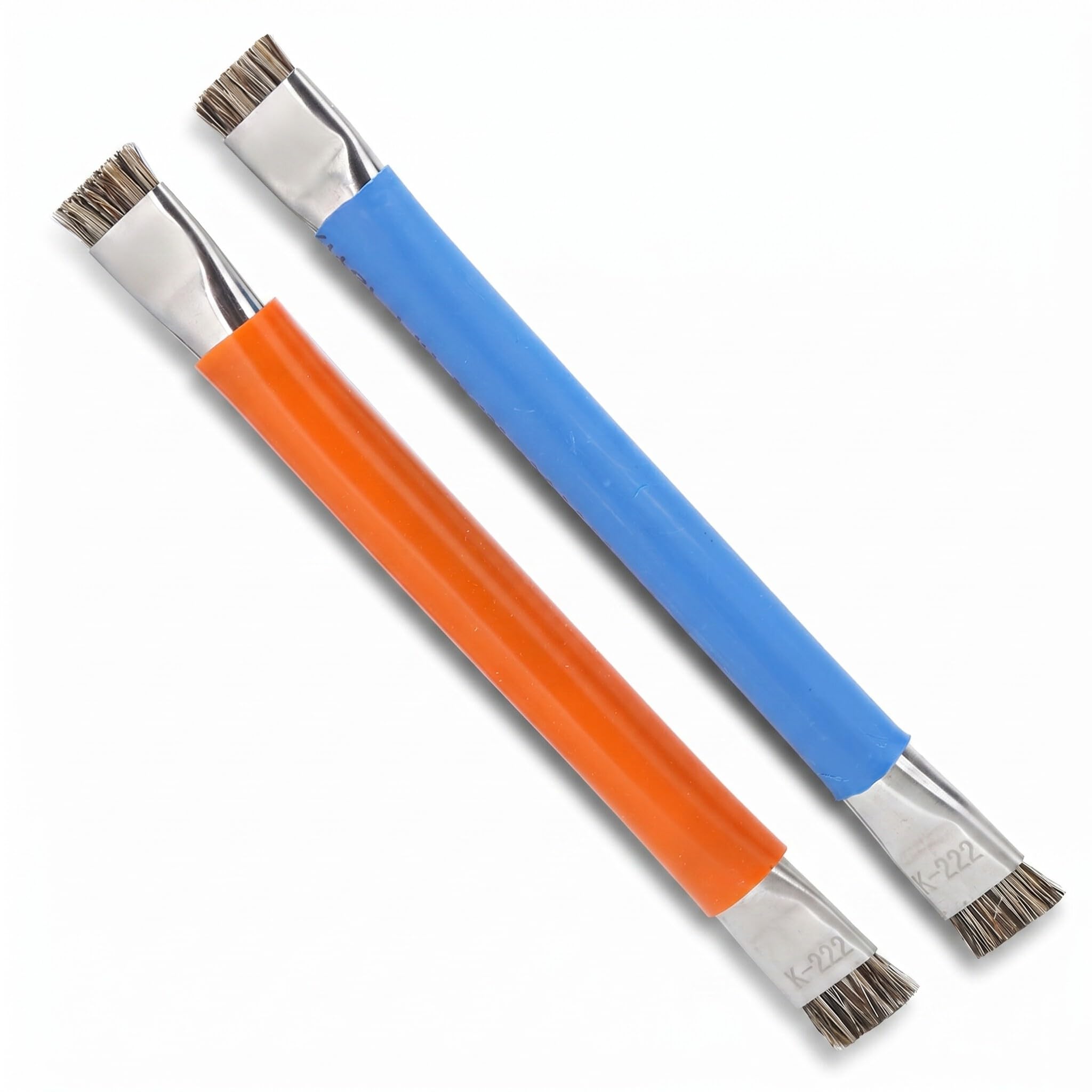 2-Pack Dual Head Anti-Static Brush, Hard Cleaning Tool for Electronics and Motherboard