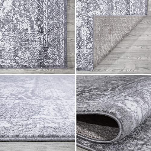 A2Z - Tappeto Santorini, Polipropilene, Grey