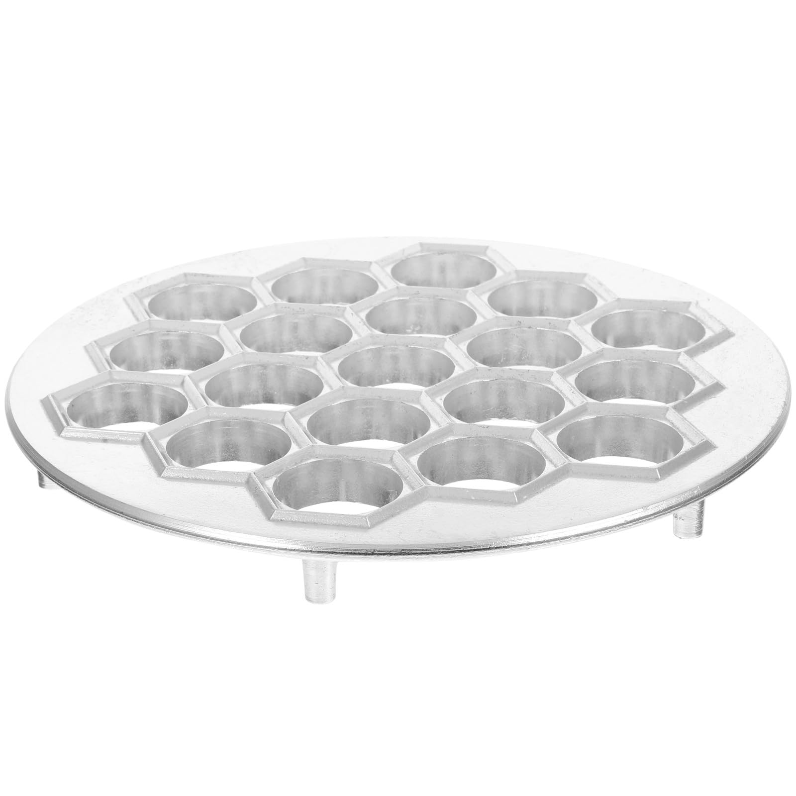 ibasenice Molde de Aluminio para Hacer Empanadillas y Pelmeni en Cocina, Máquina Reutilizable Fácil de Limpiar para Preparar Dumplings Profesionales