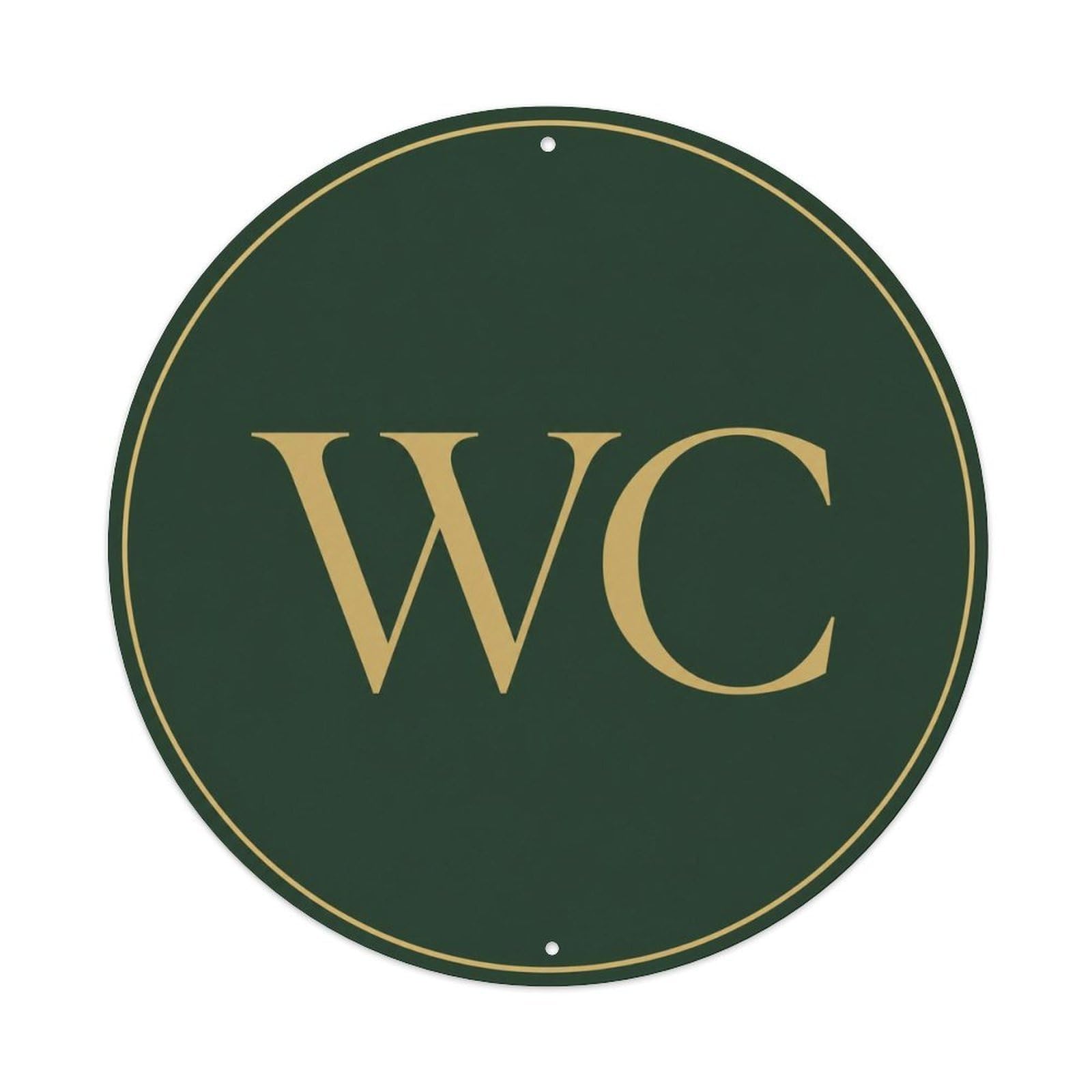 Olyhtr 8X8inch Classic Style Typography Traditional Cleanliness Rules Wc Vintage Metal Tin Sign