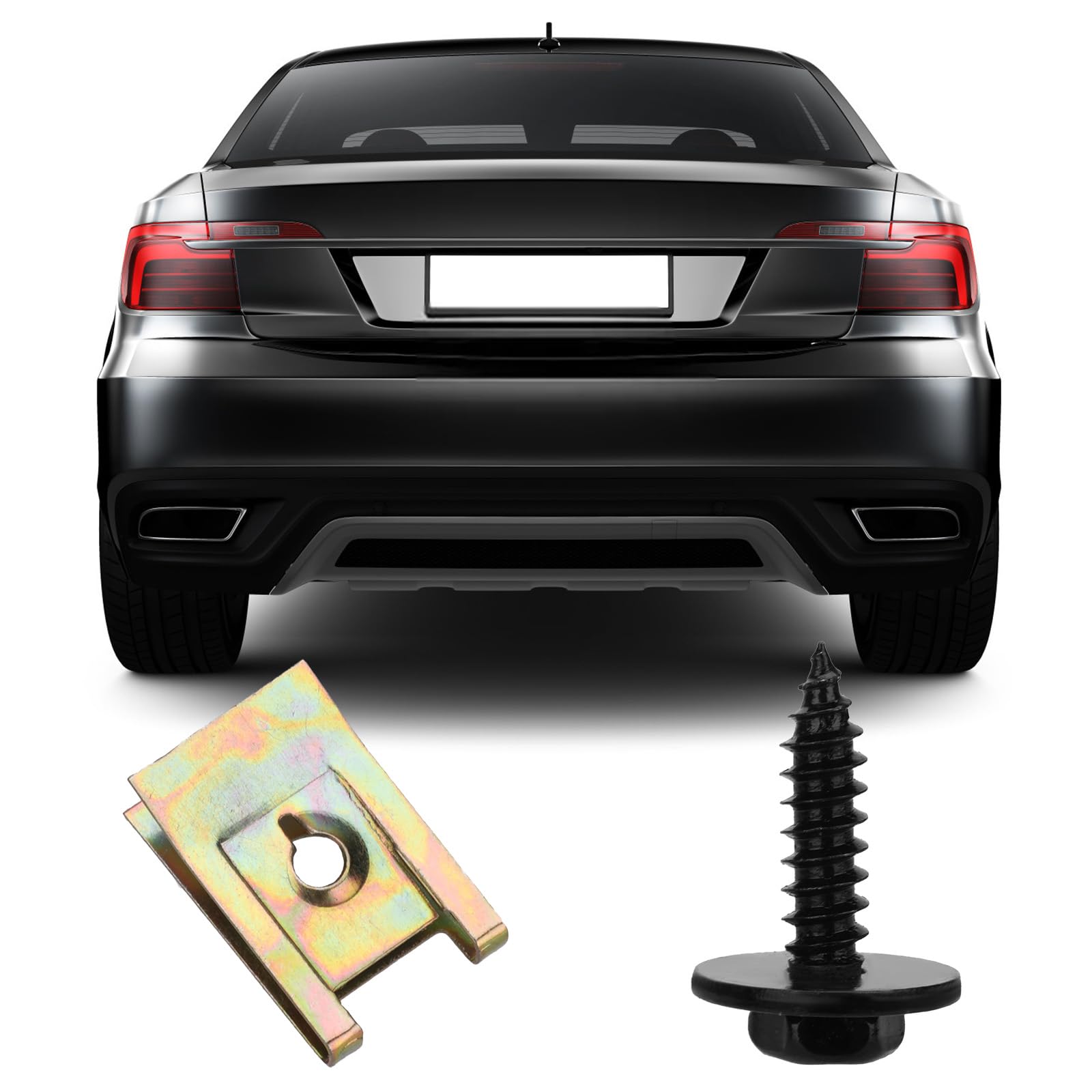 GKmow 40 Pezzi Kit Viti E Clip A U Per Paraurti E Parafango – Compatibile Con BMW E46 E92 E90 – Multicolore - 3