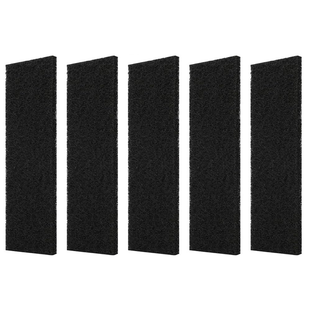 CTRLZS Ceiling Fan Filters for Blades 5-Pack Set Air Filters with Activated Charcoal Odor Eliminator & Air Purifiers Easy Install